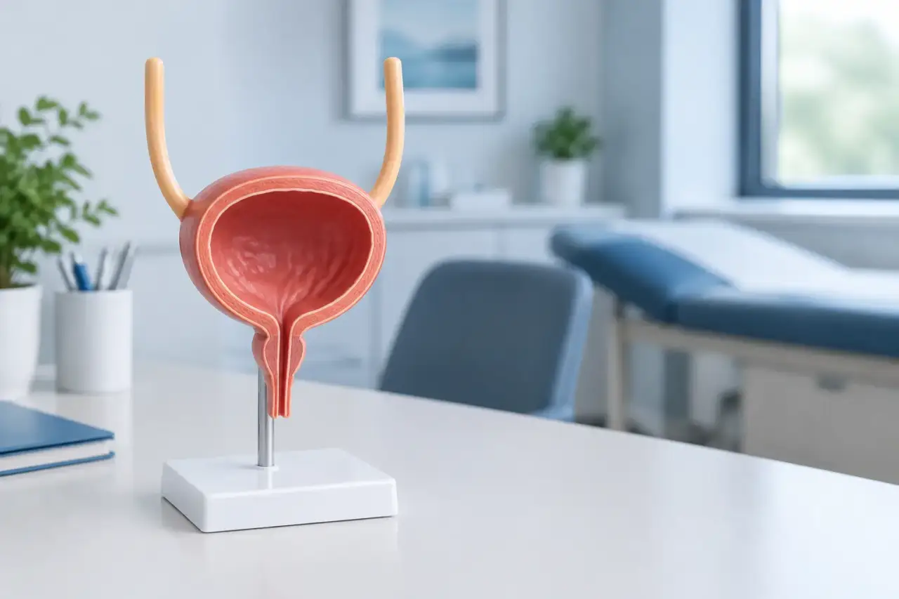 Anktiva for bladder cancer — Illustration of a simplified bladder model in a clinical setting.